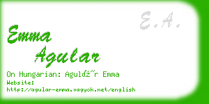 emma agular business card